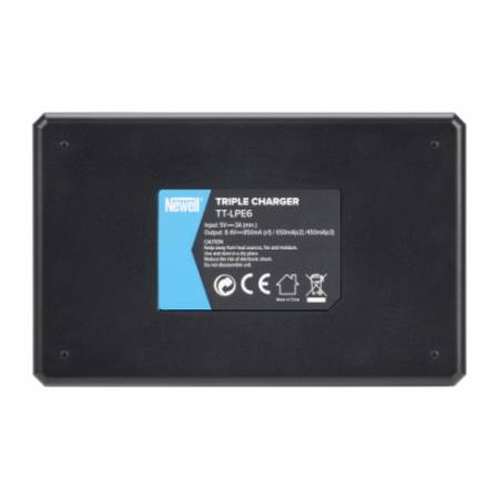 Newell TT-USB-C-LP-E6 - trójkanałowa ładowarka USB-C do akumulatorów Canon LP-E6